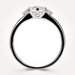14KT White Gold Round Cluster Ring