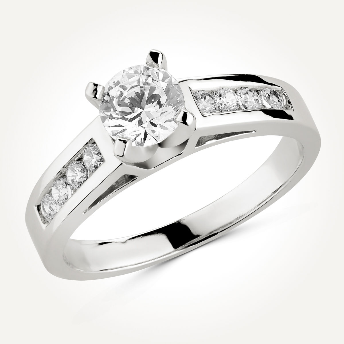 Multi Stone Diamond Engagement Ring - Style 2800