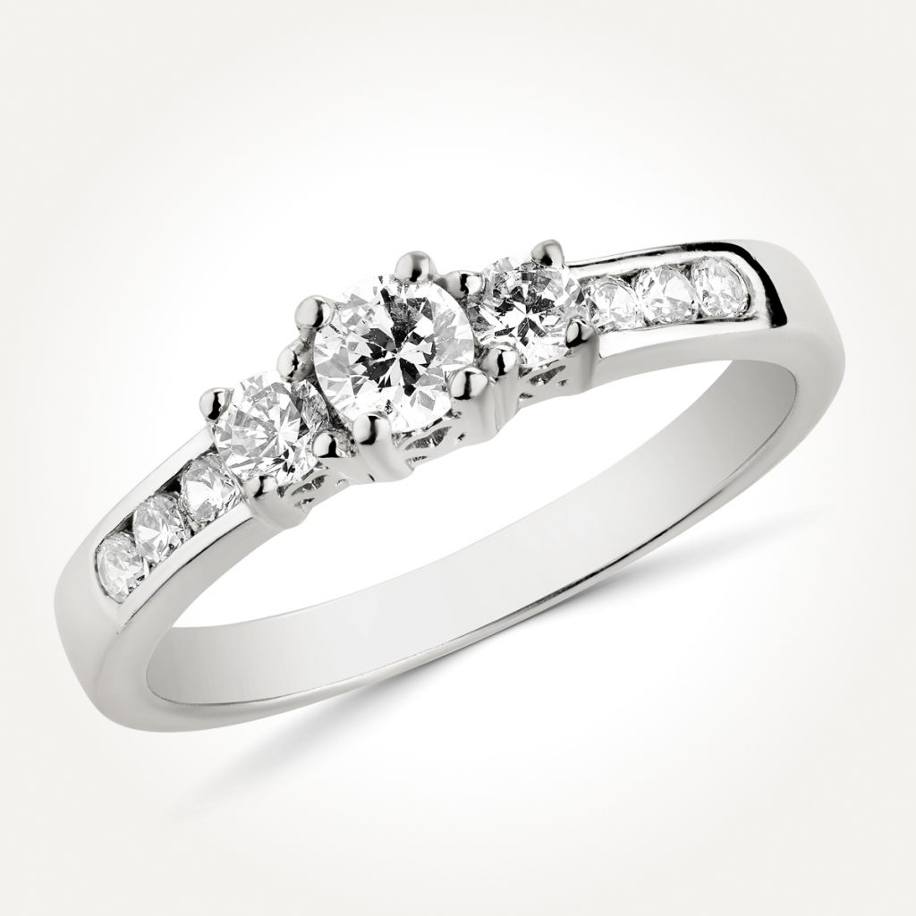 Multi Stone Diamond Engagement Ring - Style 3918