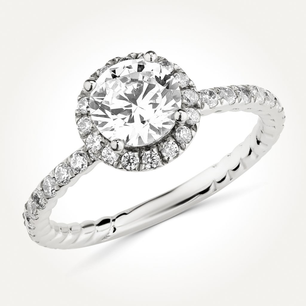 Halo Diamond Engagement Ring - Style 70519