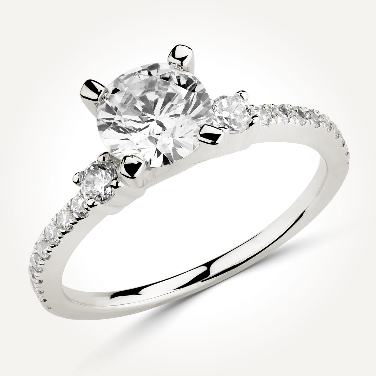 Multi Stone Diamond Engagement Ring - Style 70857