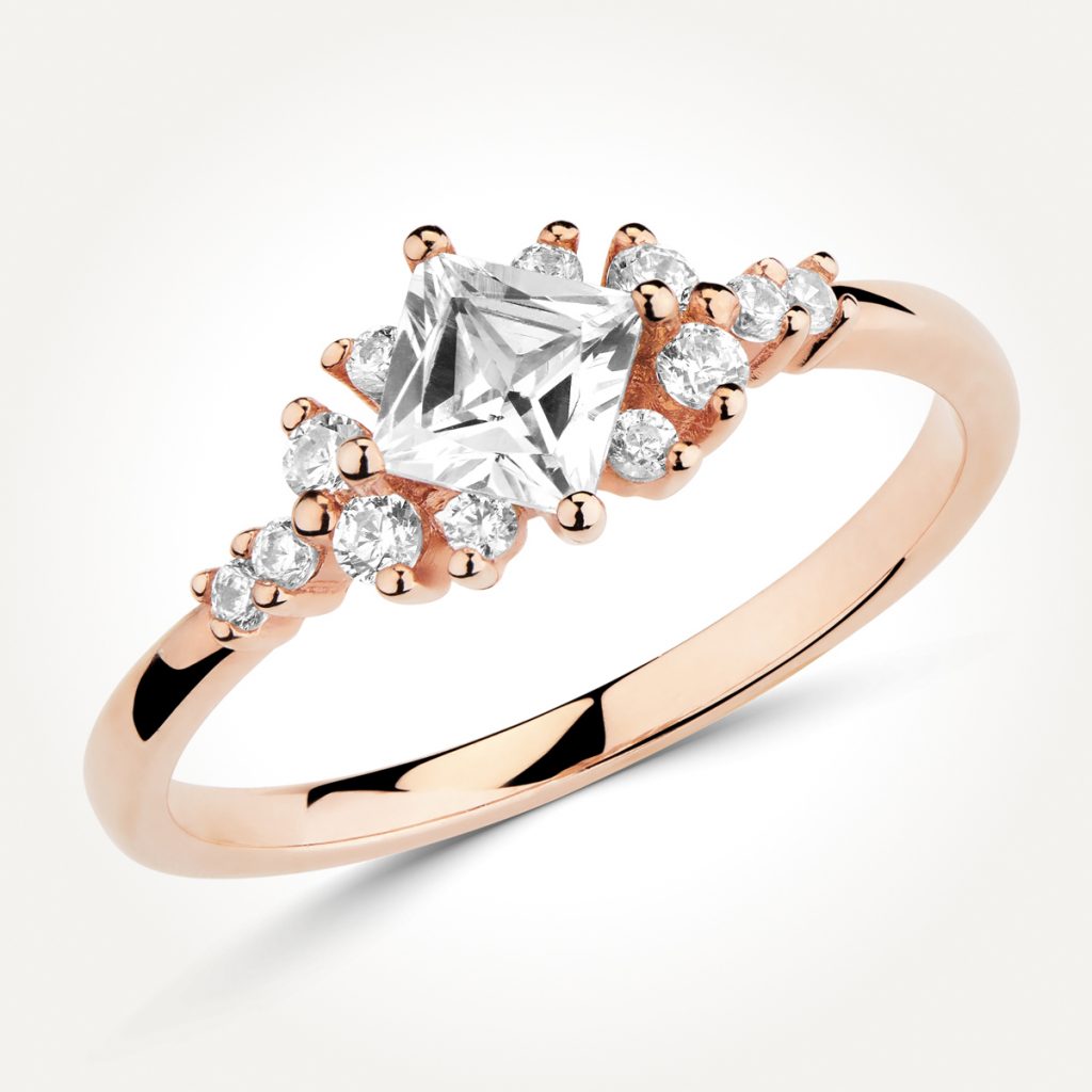 Multi Stone Diamond Engagement Ring - Style 70868
