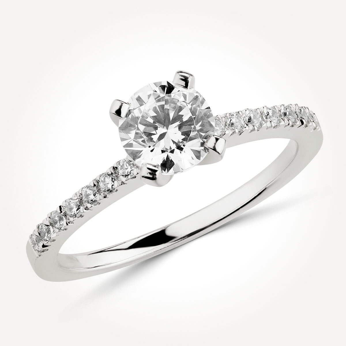 Multi Stone Diamond Engagement Ring - Style 7504