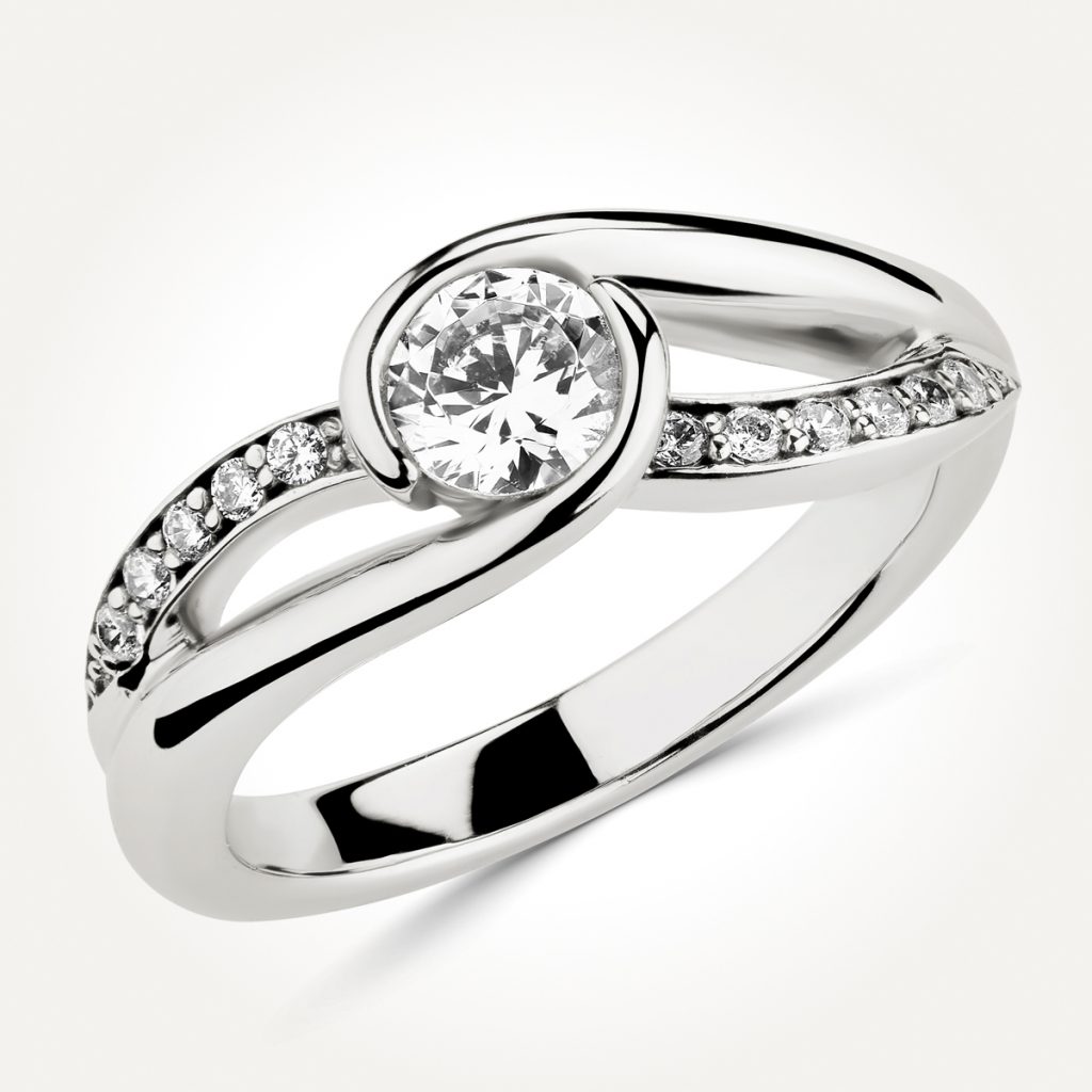 Multi Stone Diamond Engagement Ring - Style 7544