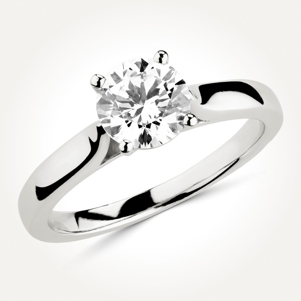 Solitaire Diamond Engagement Ring - Style 7583