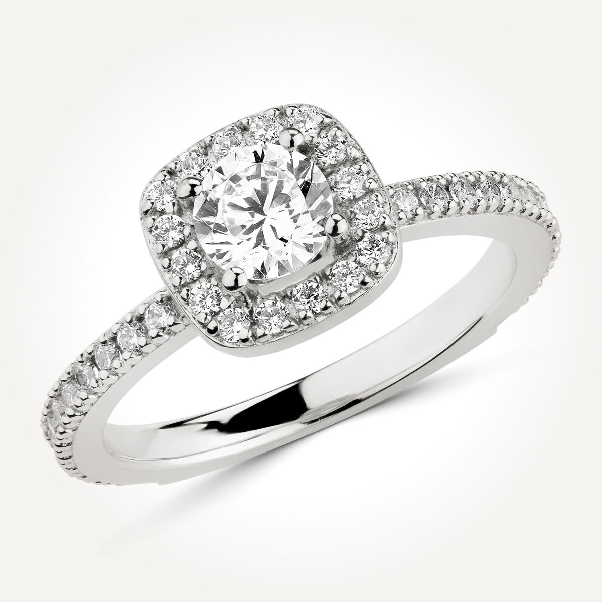 Halo Diamond Engagement Ring - Style 7592