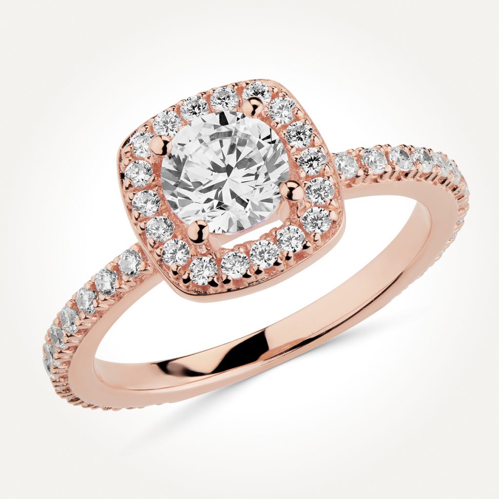 Halo Diamond Engagement Ring - Style 7593