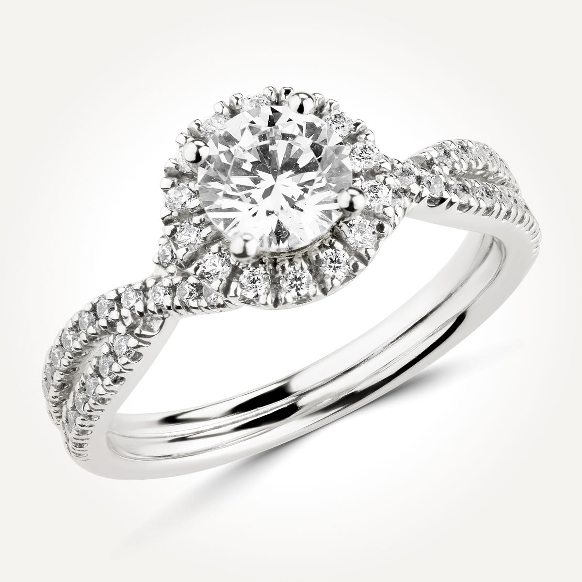Halo Diamond Engagement Ring - Style 7724