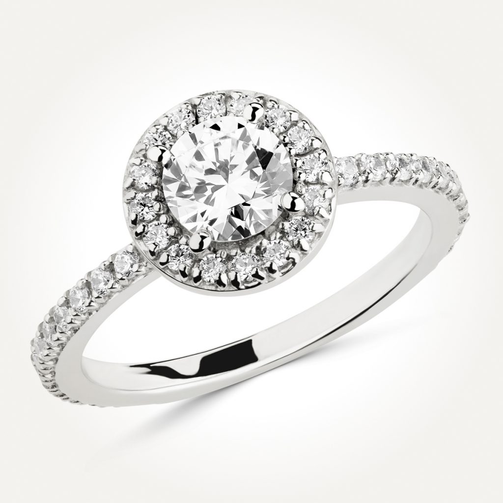 Halo Diamond Engagement Ring - Style 7732
