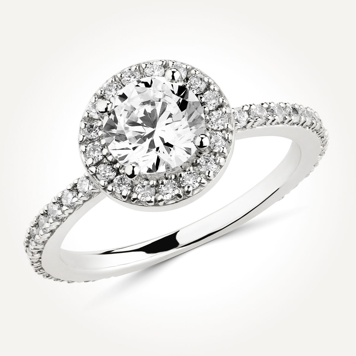 Halo Diamond Engagement Ring - Style 7733