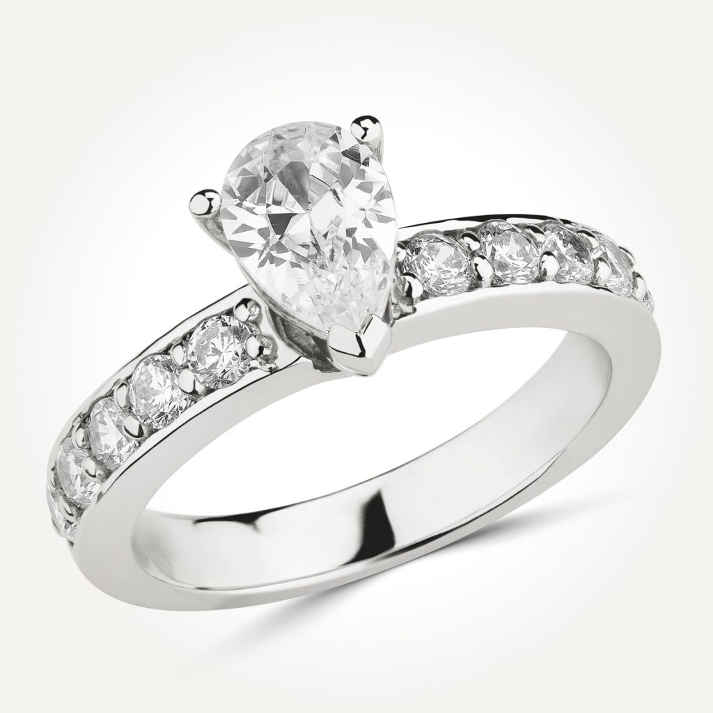 Multi Stone Diamond Engagement Ring - Style 7758