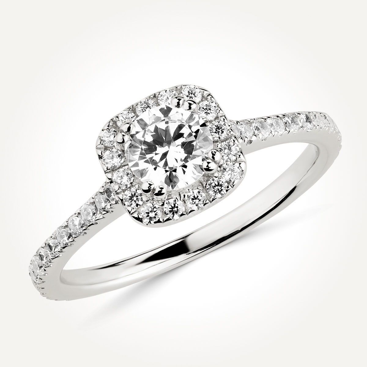 Halo Diamond Engagement Ring - Style 7776