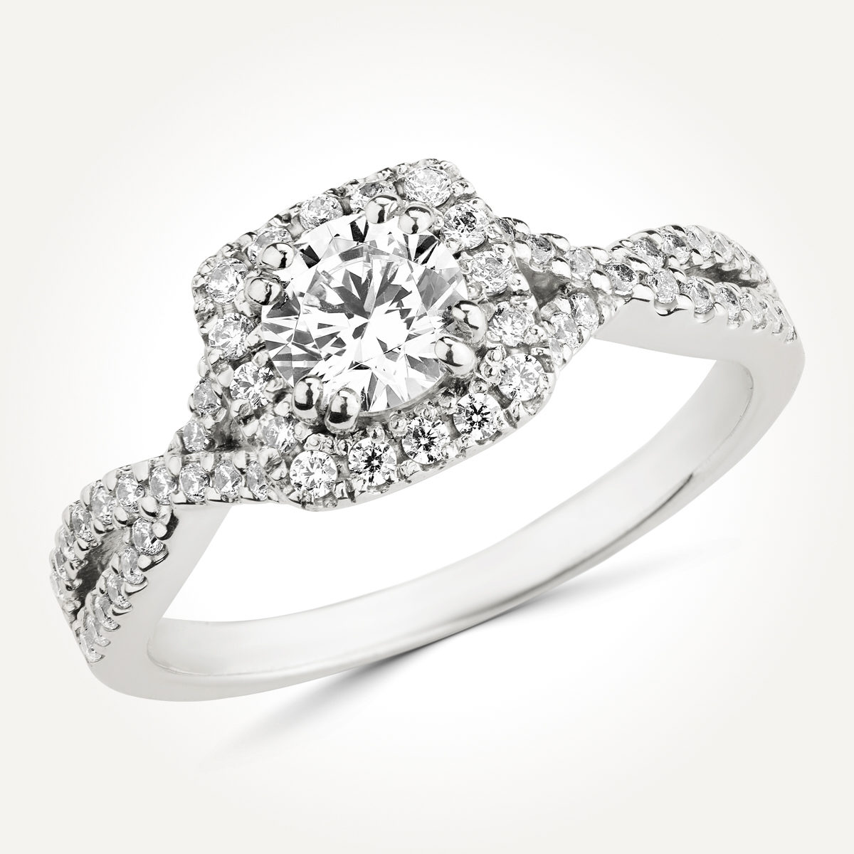 Halo Diamond Engagement Ring - Style 7812