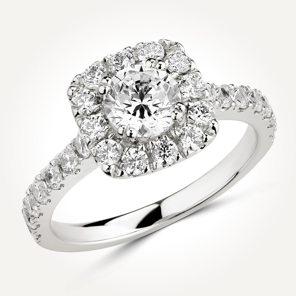 Halo Diamond Engagement Ring - Style 7818