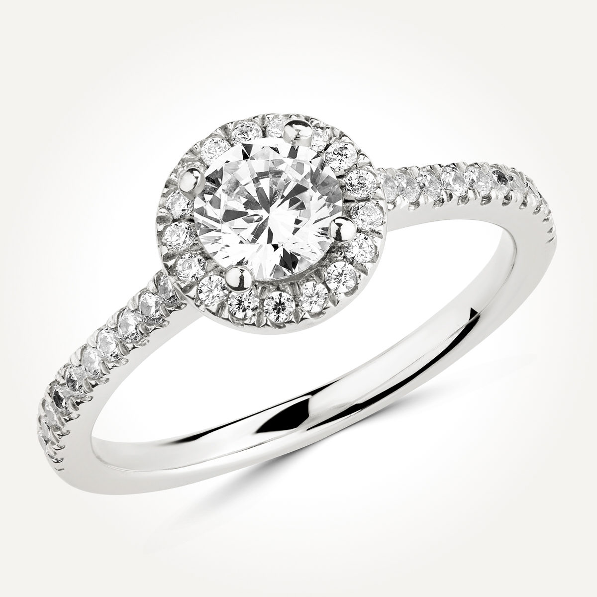 Halo Diamond Engagement Ring - Style 7843