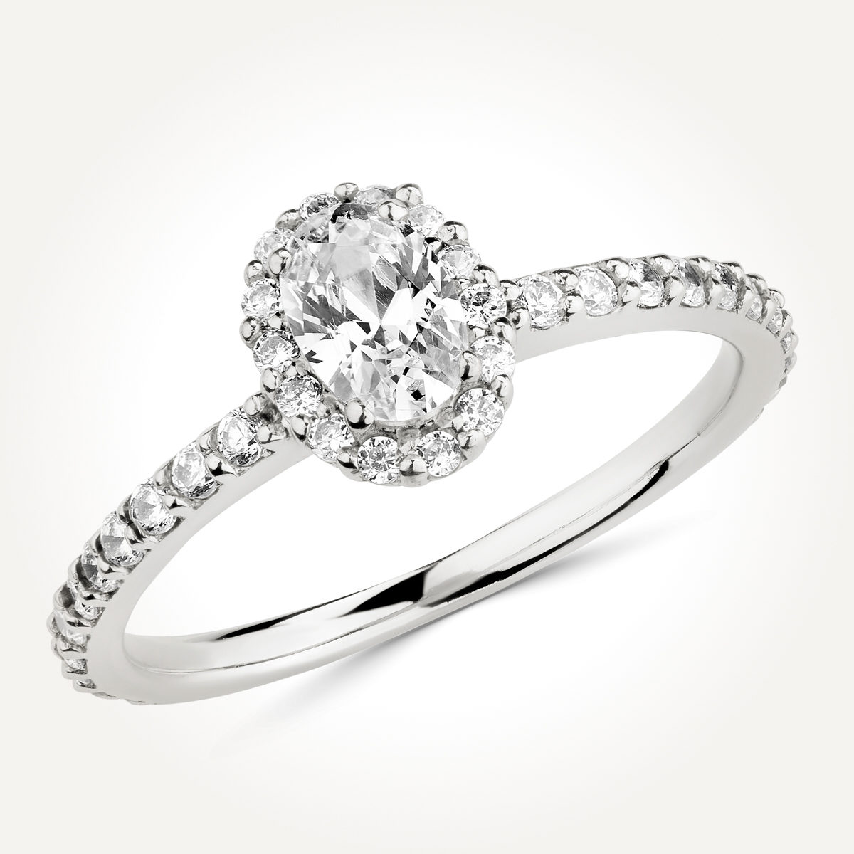 Halo Diamond Engagement Ring - Style 7844