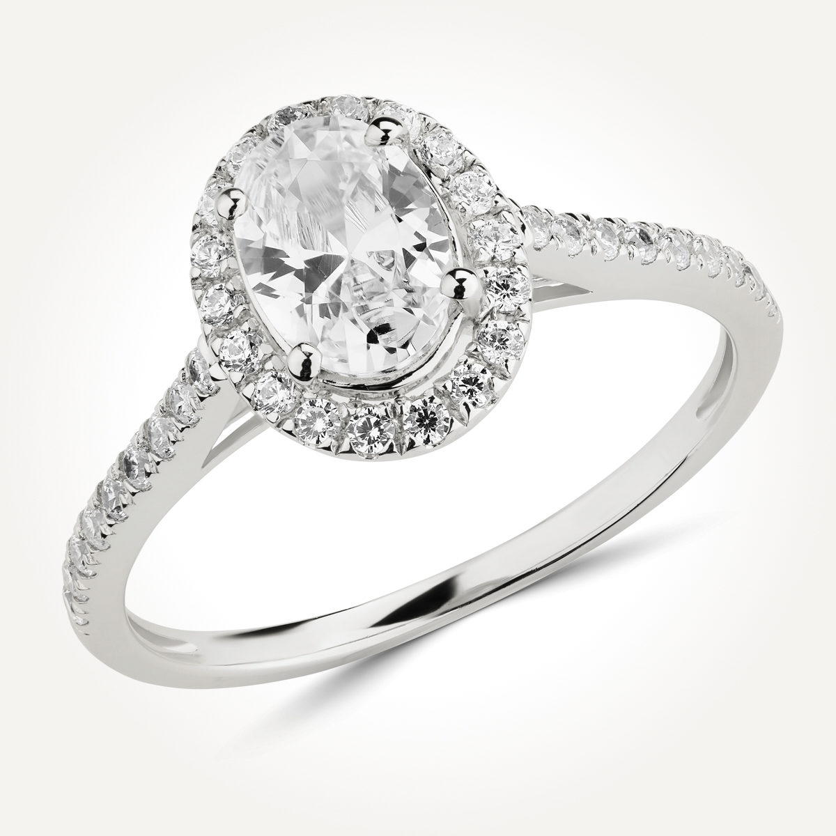 Halo Diamond Engagement Ring - Style 7886