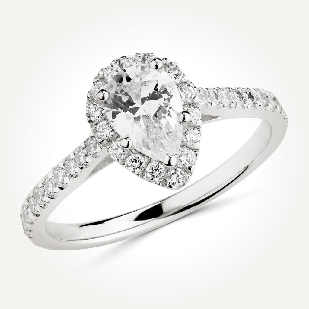 Halo Diamond Engagement Ring - Style 7894