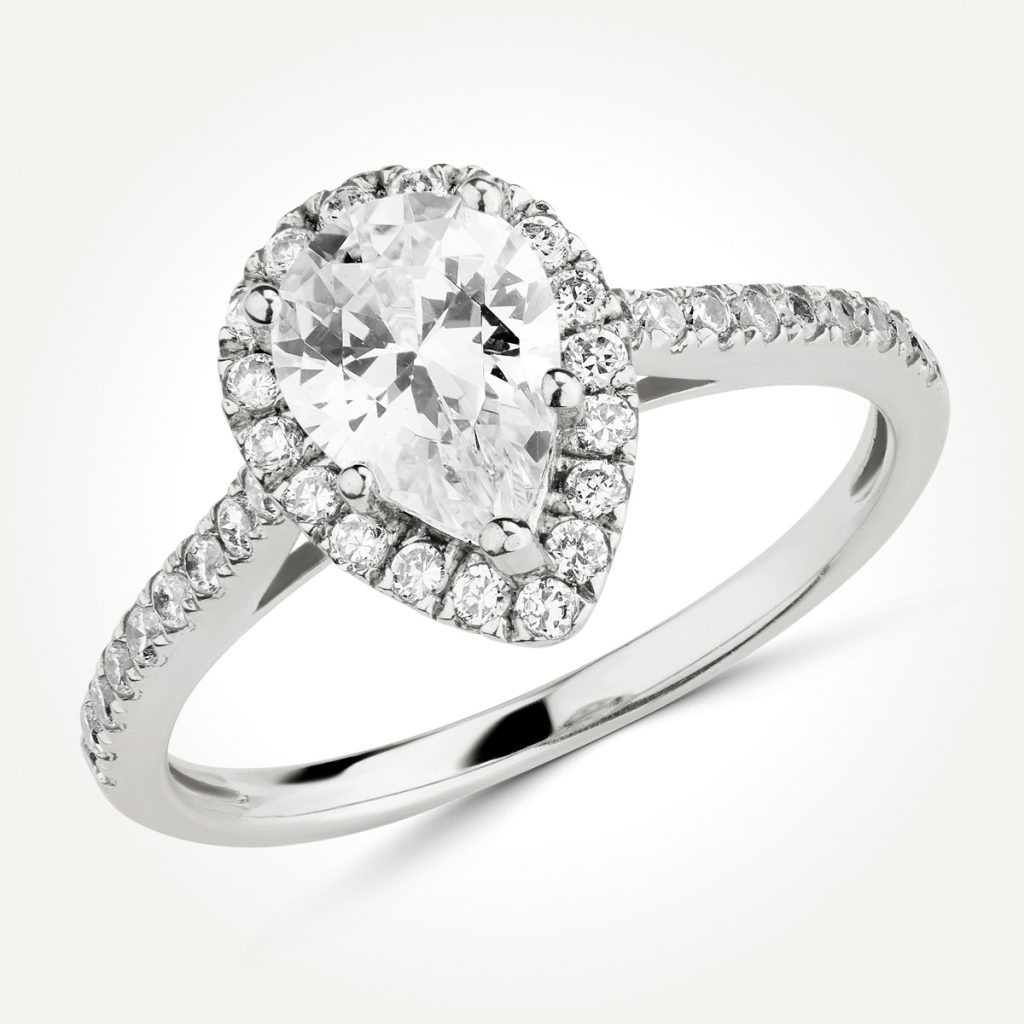 Halo Diamond Engagement Ring - Style 7895