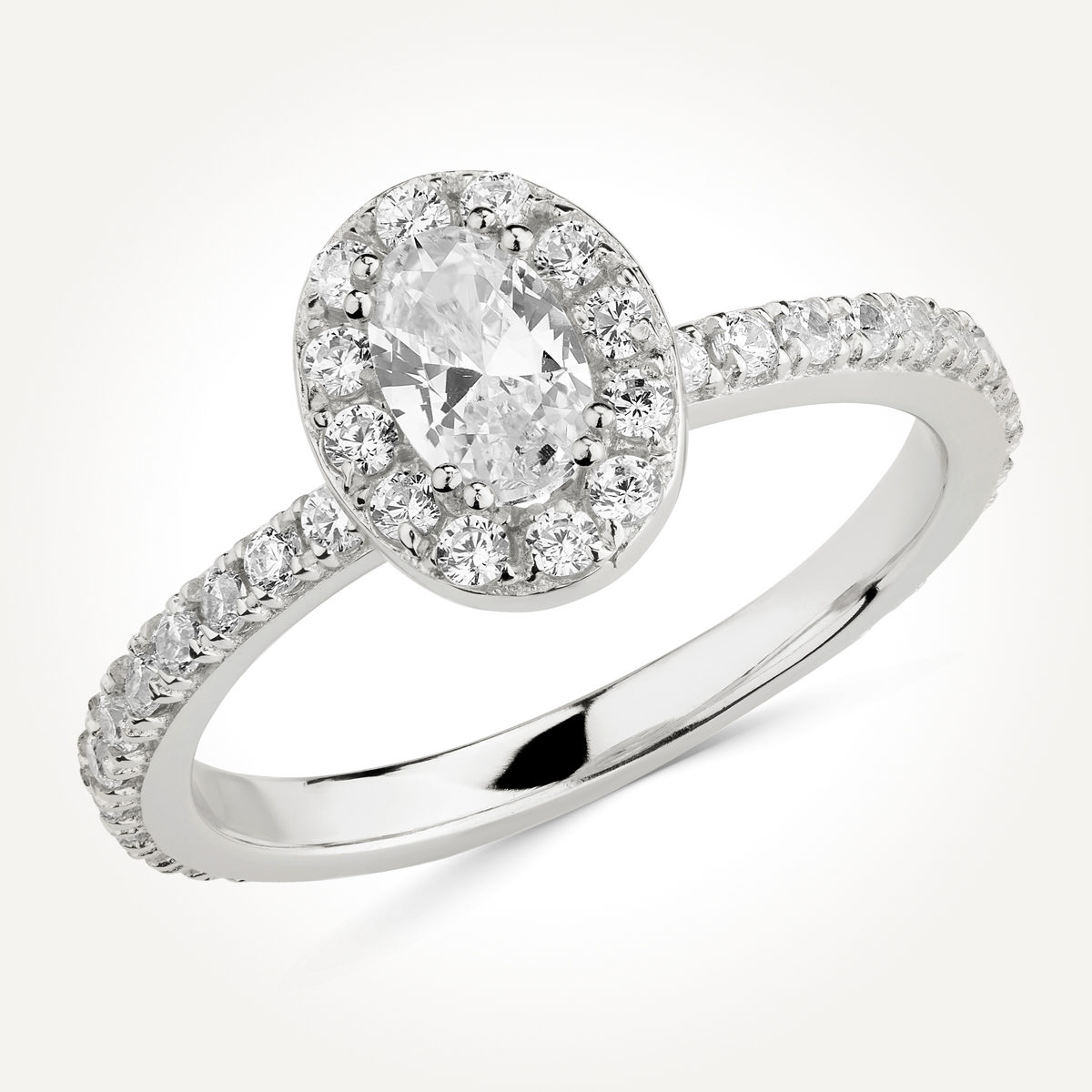 Halo Diamond Engagement Ring - Style 7907
