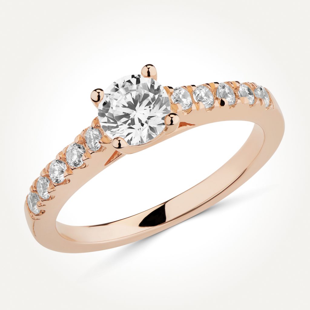 Multi Stone Diamond Engagement Ring - Style 8017