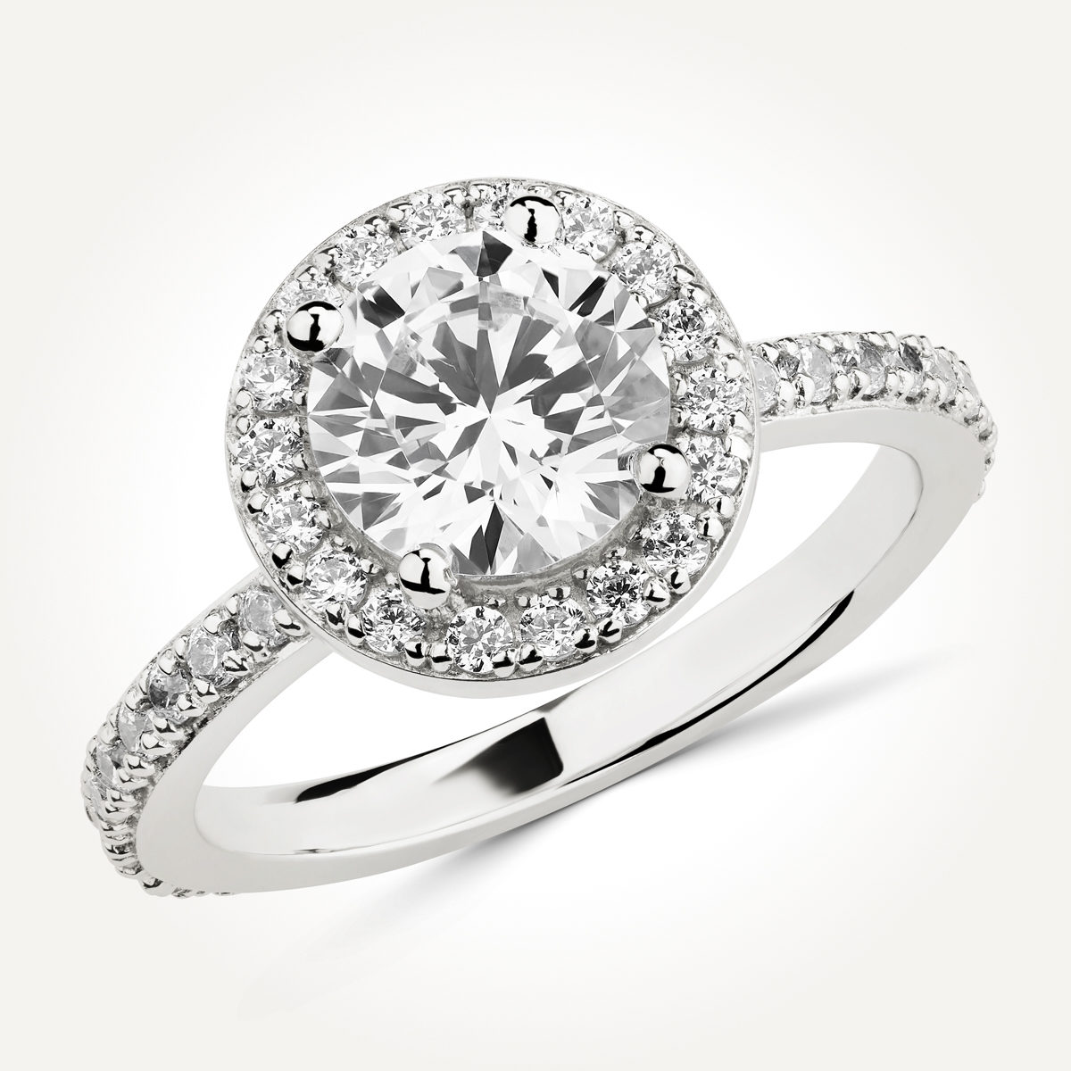 Halo Diamond Engagement Ring - Style 8030