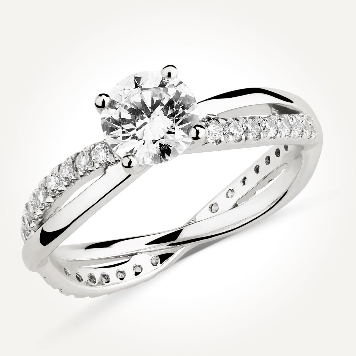 Multi Stone Diamond Engagement Ring - Style 8543