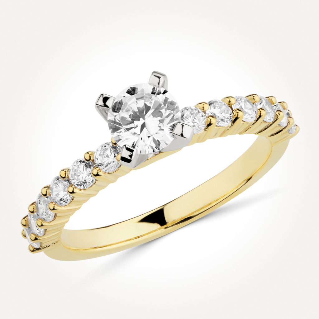 Multi Stone Diamond Engagement Ring - Style 9467