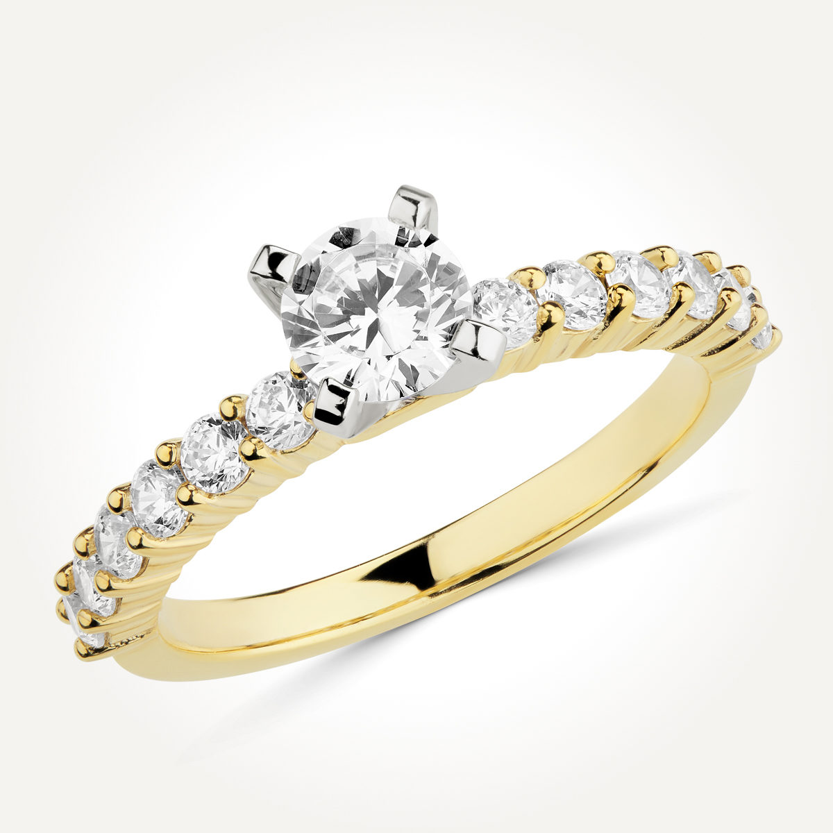 Multi Stone Diamond Engagement Ring - Style 9467