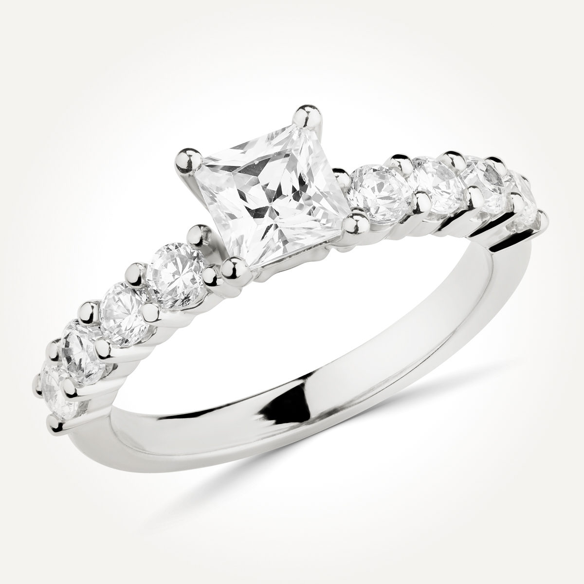 Multi Stone Diamond Engagement Ring - Style 9468