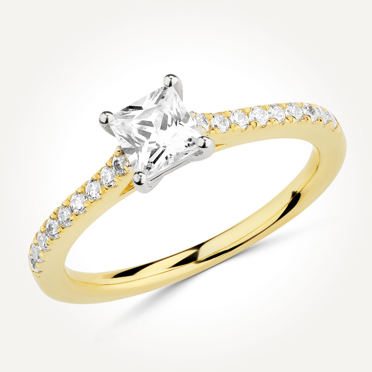 Multi Stone Diamond Engagement Ring - Style 9472
