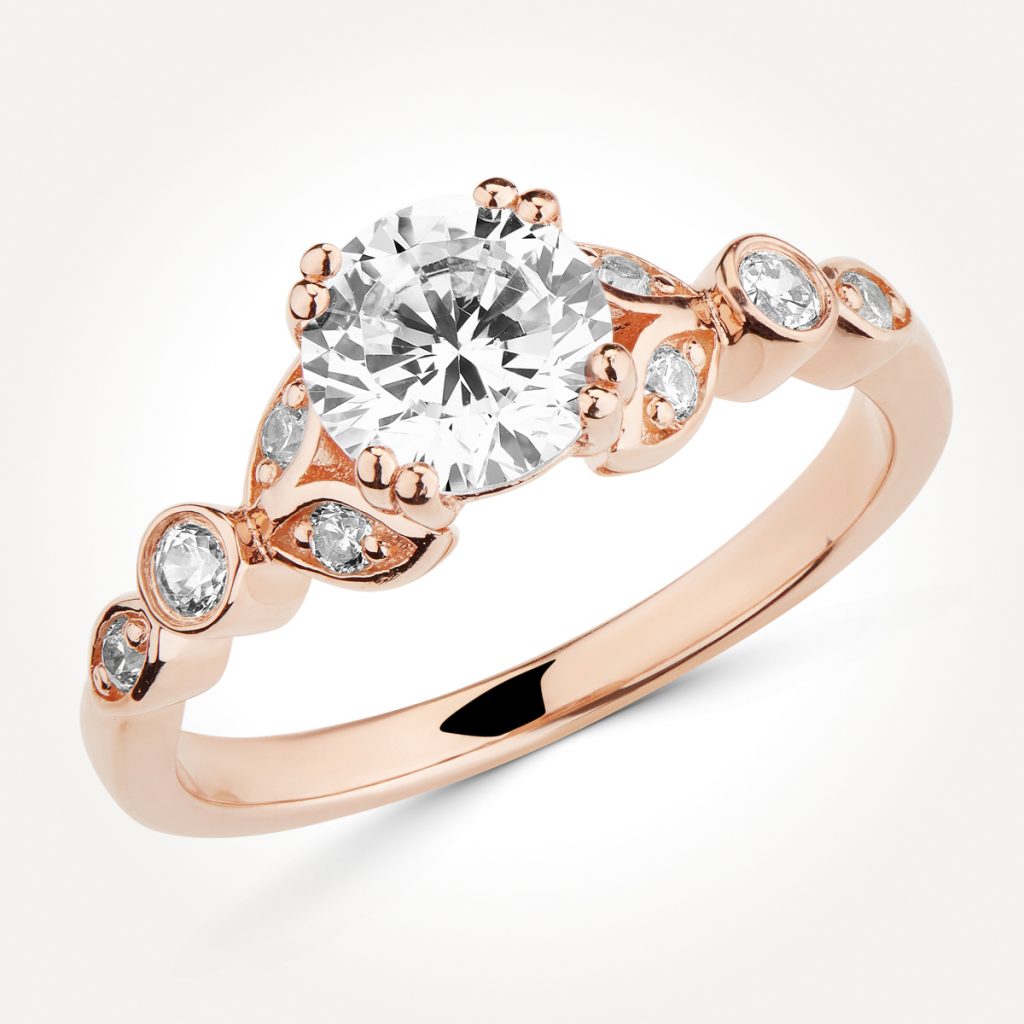 Multi Stone Diamond Engagement Ring - Style 9497