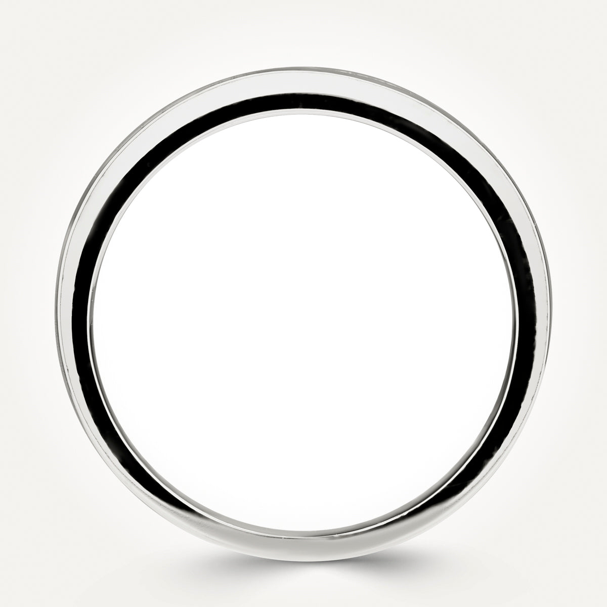 14KT White Gold Double Row Ring 