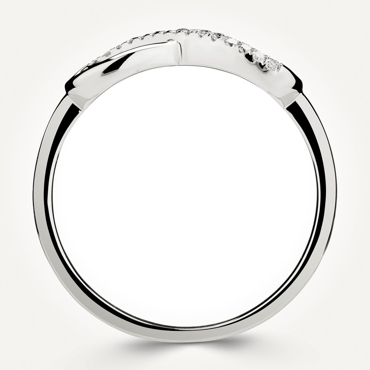 14KT White Gold Infinity Ring 