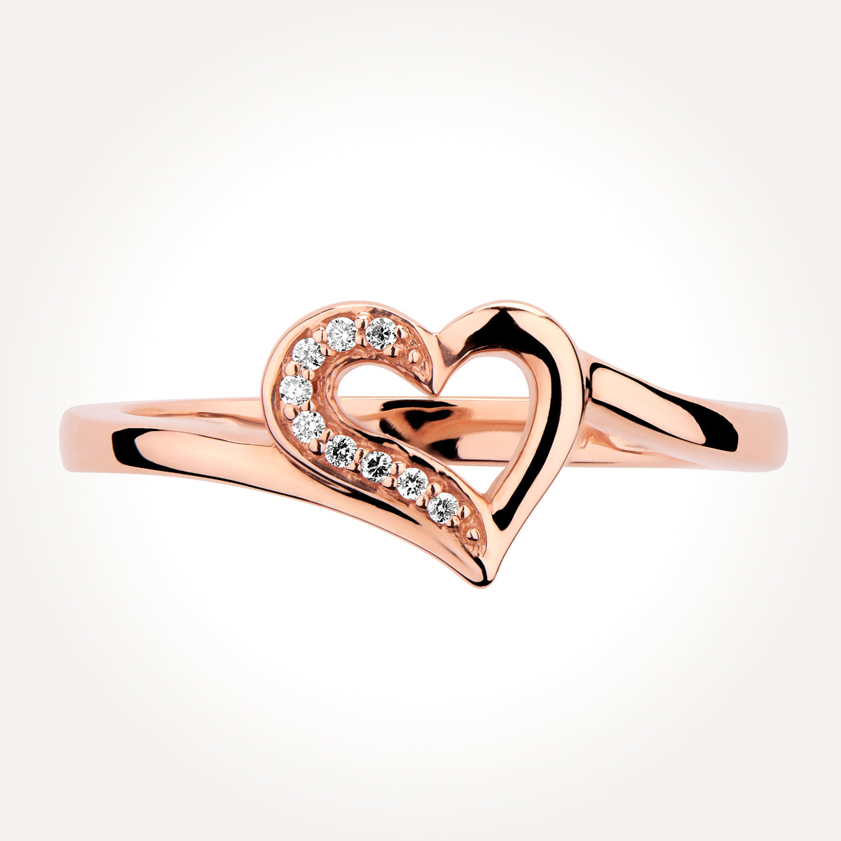 14KT Rose Gold Heart Ring 