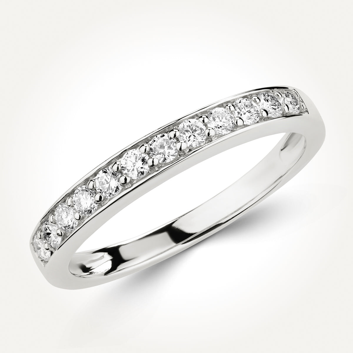 14KT White Gold Band 