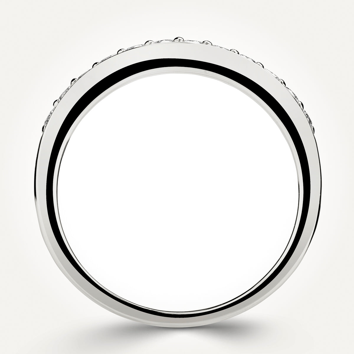 14KT White Gold Band 