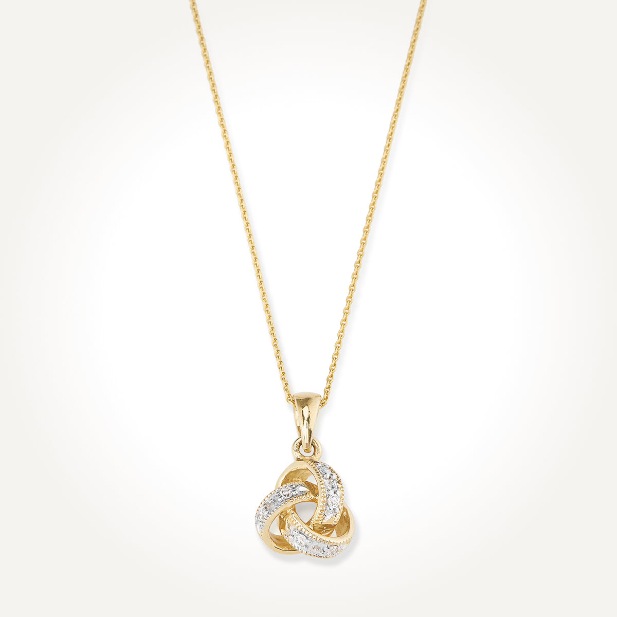 14KT Yellow Gold Diamond Link Necklace 