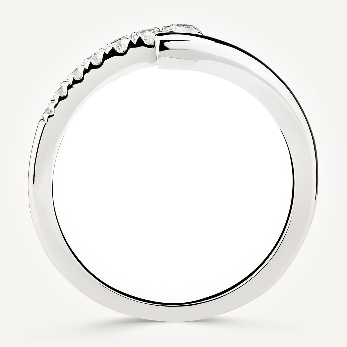 14KT White Gold Diamond Wrap Ring 